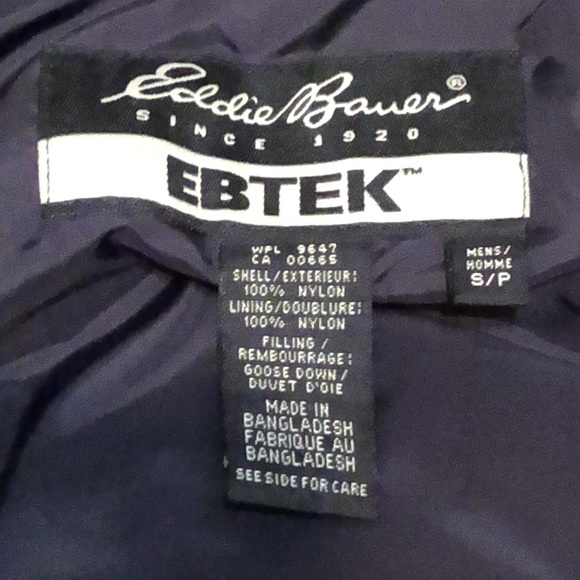 Eddie Bauer Puffer EBTEK VEST MENS SMALL Mens Puffer Eddie Bauer Vest Fluffy - Picture 2 of 16